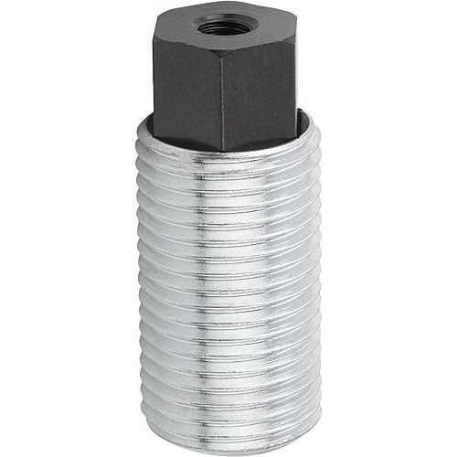 KIPP K0977.1220 SPRING PUSH-PULL PLUNGER INTENSIFIED SPRING FORCE, WITH ROTATION LOCK D=M20X1,5 L=34, FORM:I, STEEL, COMP:PIN Hot on Sale