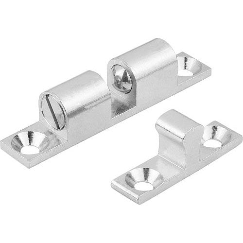 KIPP K0583.70 DOUBLE BALL CATCH, L=68,4, B=13, H=15, A=58, BRASS CHROMED, COMP:BALL STAINLESS STEEL Online