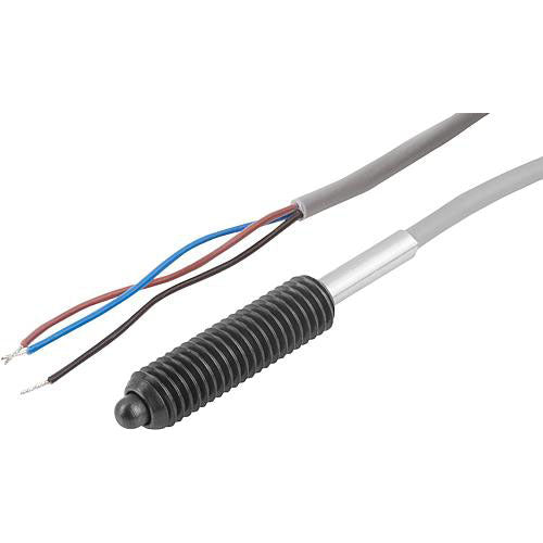KIPP K0656.5081 SPRING PLUNGER SPRING FORCE, WITH STATUS SENSOR, NORMALLY CLOSED D=M08, L=29, L1=3, STEEL, COMP:PIN STEEL, PU=1 Supply