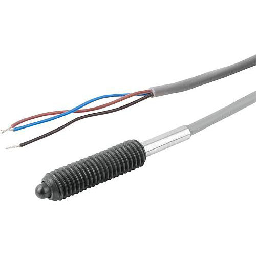 KIPP K0656.5082 SPRING PLUNGER SPRING FORCE, WITH STATUS SENSOR, NORMALLY OPEN D=M08, L=29, L1=3, STEEL, COMP:PIN STEEL, PU=1 Online Sale