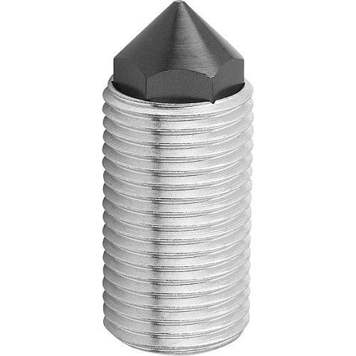 KIPP K0977.3212 SPRING PUSH-PULL PLUNGER INTENSIFIED SPRING FORCE, WITH ROTATION LOCK D=M12X1,5 L=20, FORM:K, STEEL, COMP:PIN Hot on Sale