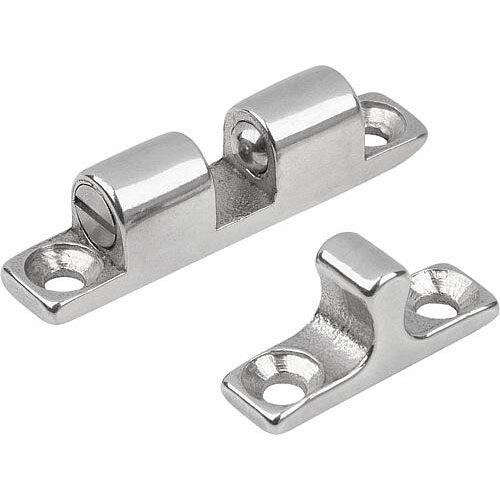 KIPP K0583.500 DOUBLE BALL CATCH, L=50, B=10, H=12,2, A=40, ZINC CHROMED, COMP:BALL STAINLESS STEEL Online Sale