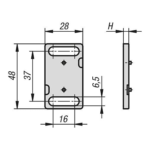 KIPP K1294.94 SPACER FOR BALL CATCH, POLYAMIDE BLACK Online Hot Sale