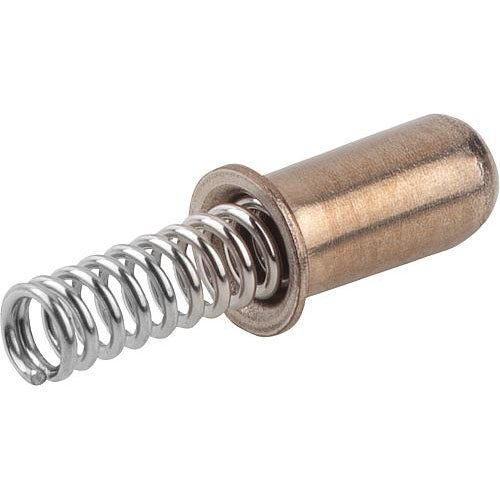 KIPP K1277.323013 SPRING SLEEVE ROUNDED, FORM:C W. COLLAR L=13, D=4,1, D1=3 STAINLESS STEEL, COMP:STAINLESS STEEL Sale