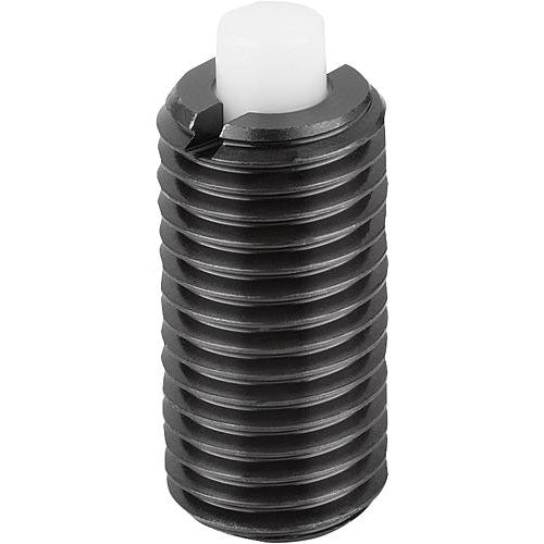 KIPP K1372.12 SPRING PLUNGER STANDARD SPRING FORCE D=M12 L=28 STEEL, FLAT, COMP:PIN POM Fashion