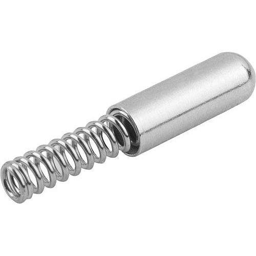 KIPP K1277.113012 SPRING SLEEVE ROUNDED, FORM:A WITHOUT COLLAR L=12, D1=3 STEEL, COMP:STAINLESS STEEL Online Sale