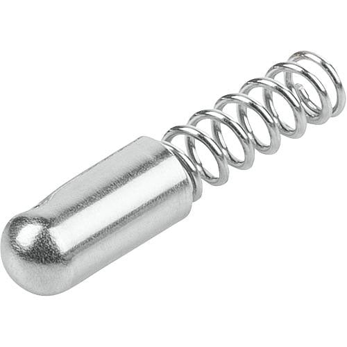 KIPP K1277.114014 SPRING SLEEVE ROUNDED, FORM:A WITHOUT COLLAR L=14, D1=4 STEEL, COMP:STAINLESS STEEL Online Sale