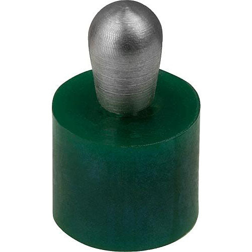 KIPP K1733.310509 LATERAL SPRING PLUNGER INTENSIFIED SPRING FORCE D=10, D2=9,9, L1=7,3, PLASTIC GREEN, COMP:STAINLESS STEEL, Supply