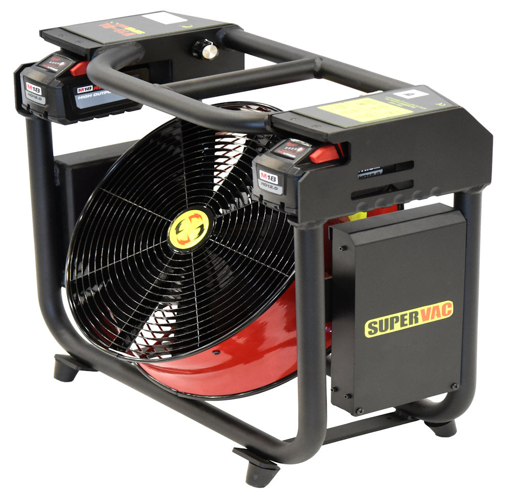 Super Vac V16-BL 16″ Milwaukee Battery Powered Positive Pressure Ventilator on Sale