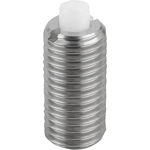 KIPP K1381.05 SPRING PLUNGER STANDARD SPRING FORCE D=M05 L=18 STAINLESS STEEL, FLAT, COMP:PIN POM Sale