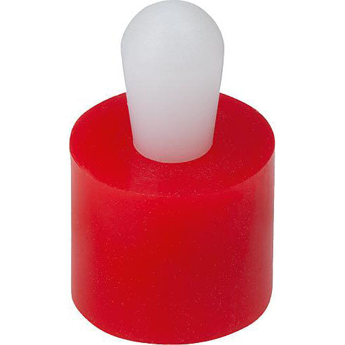 KIPP K1733.220409 LATERAL SPRING PLUNGER STANDARD SPRING FORCE D=8, D2=7,9, L1=5,2, PLASTIC RED, COMP:POM, L=9, D1=4 Fashion