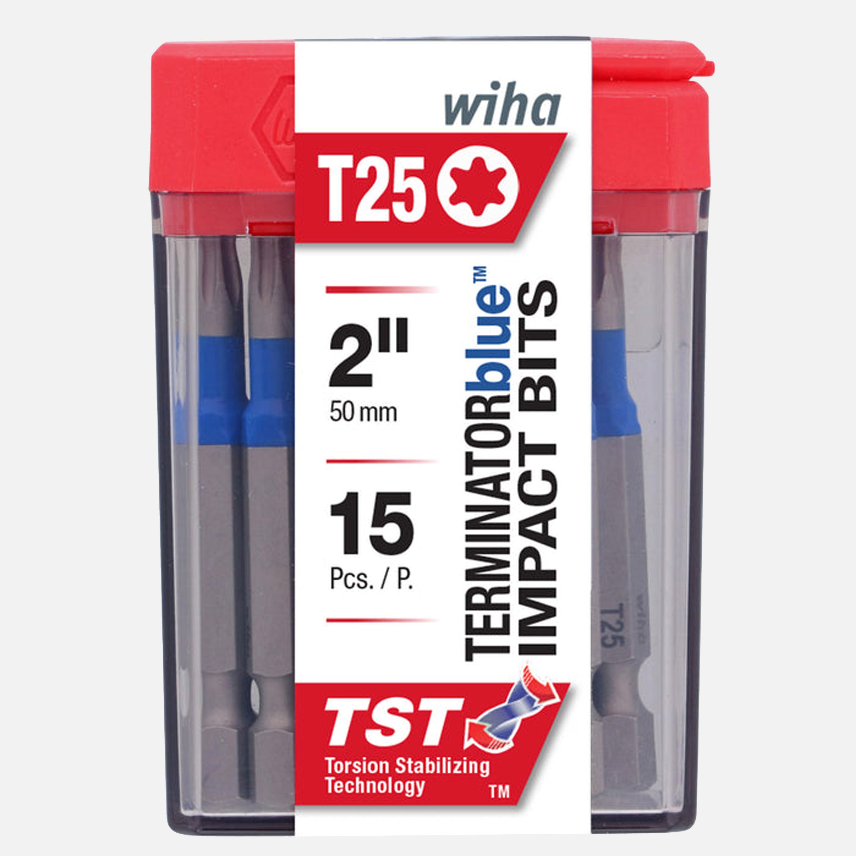 2″ Torx T25, Impact Bits TERMINATORBLUE (15pc.) Online Hot Sale