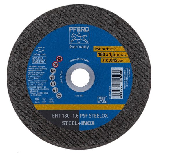7″ x .045″ Cut-Off Wheel, 7/8″ A.H. – PSF STEELOX – Type 1 (5pc) Online
