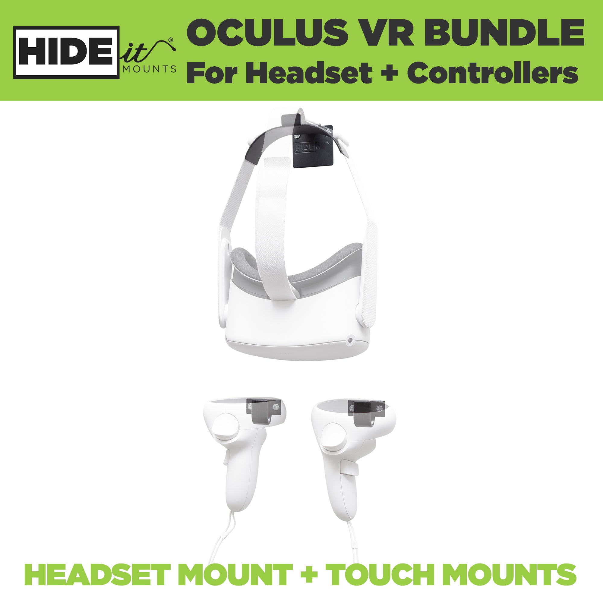HIDEit Oculus | Oculus Quest 2 Wall Mount Bundle Supply
