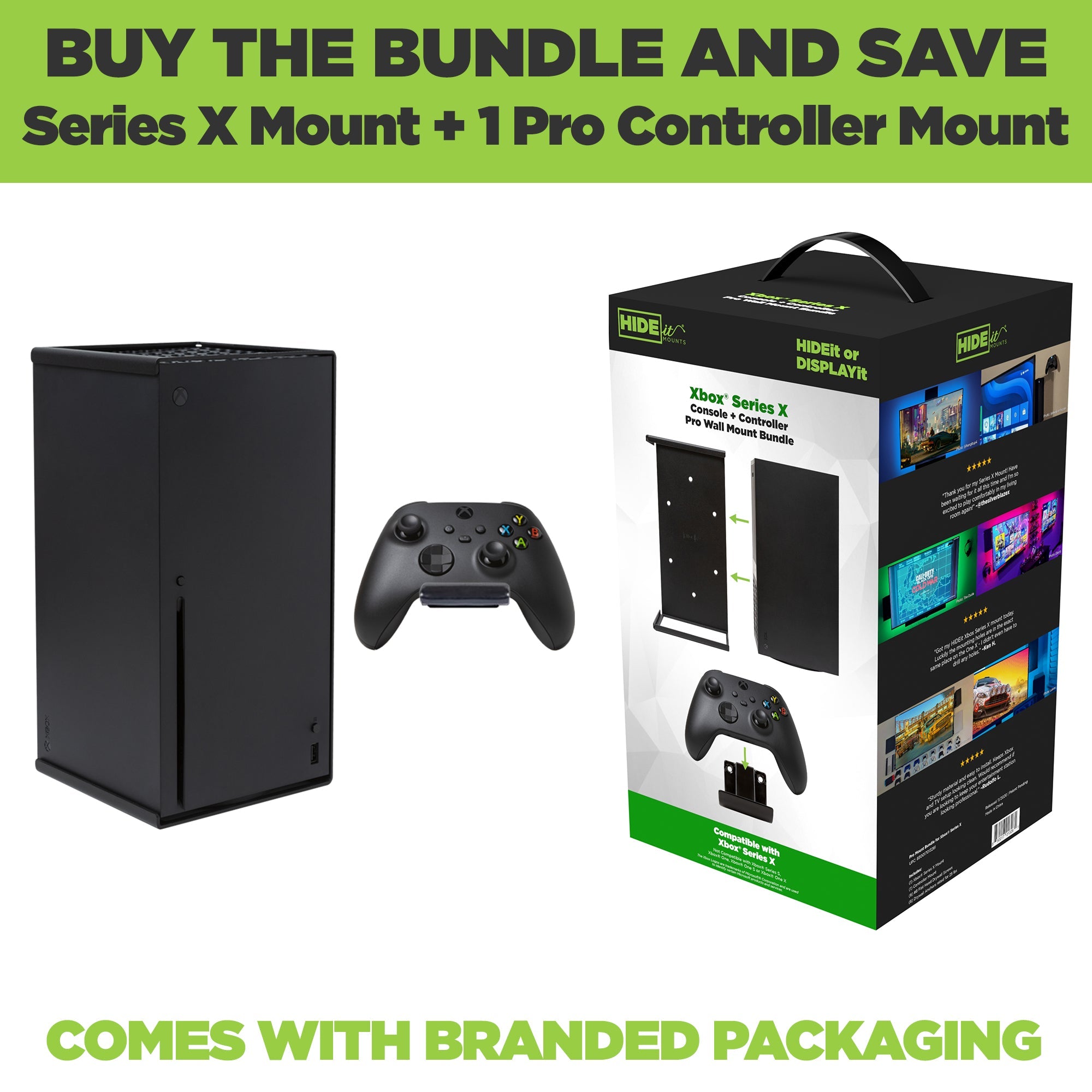 HIDEit Series X | Microsoft Xbox Series X Mount Pro Bundle Fashion