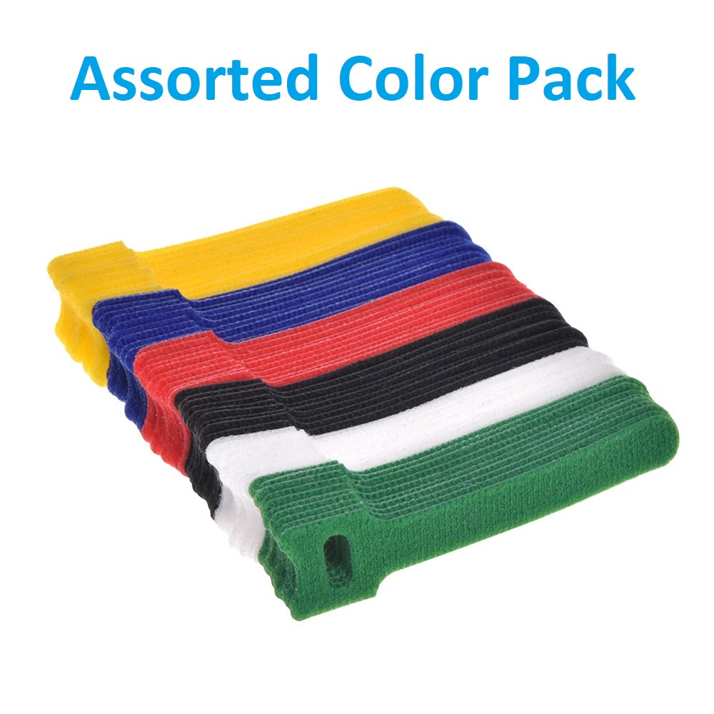 Hook and Loop Wrap Strap 1/2″ Width Assorted colors , 60pc Pack Online now