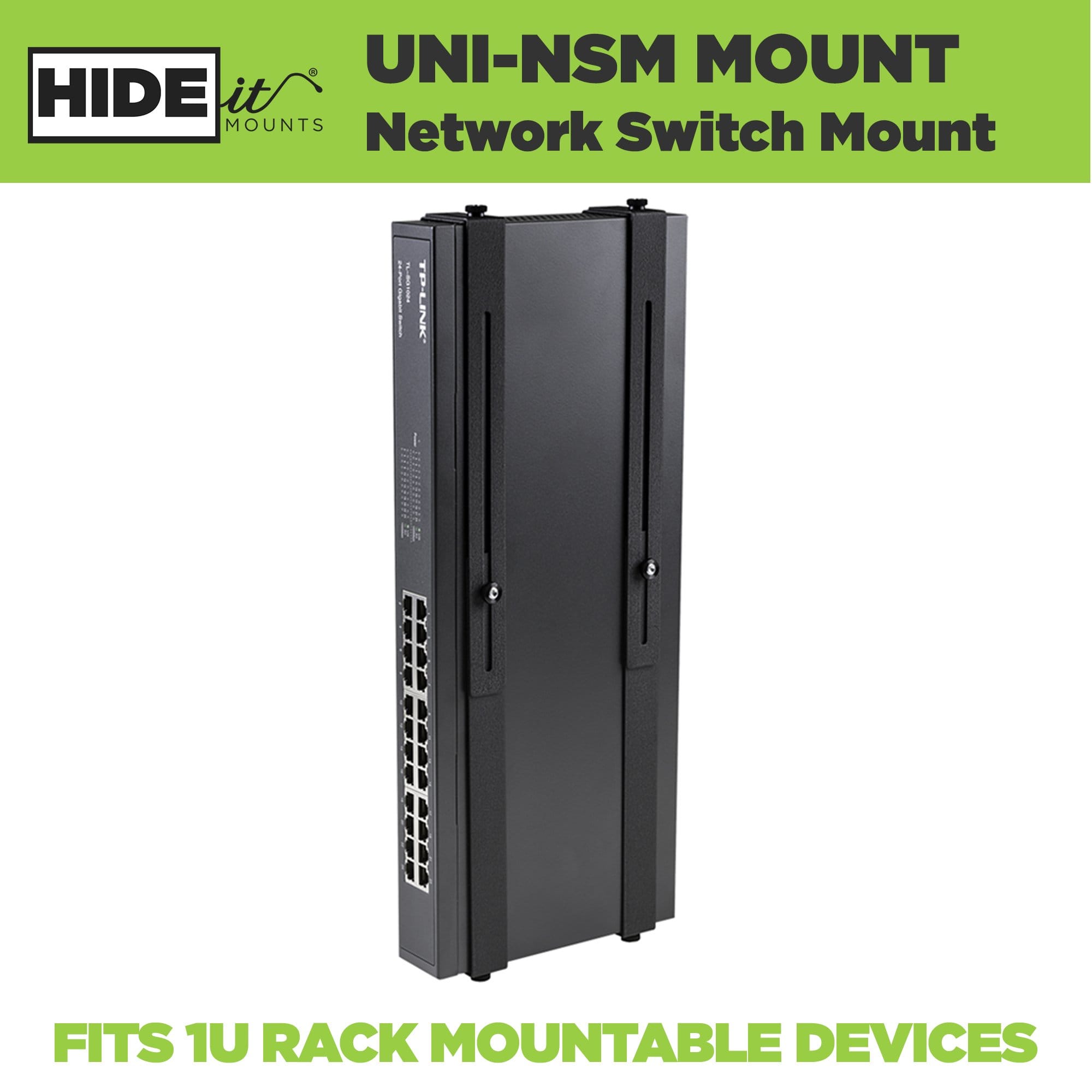 HIDEit Uni-NSM | Adjustable Network Switch Mount Fashion