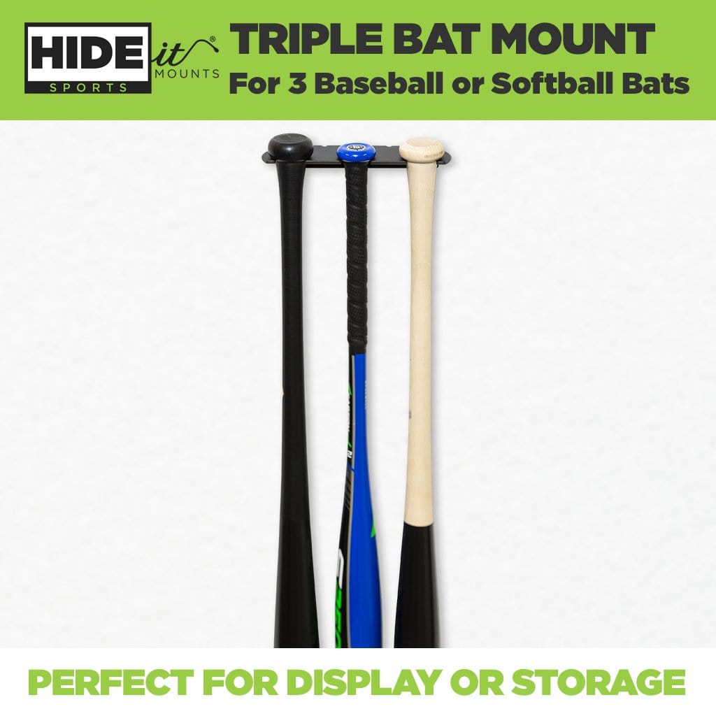 HIDEit Triple Bat | Universal Baseball Bat Mount Hot on Sale