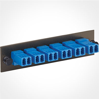 ICC ICFOPL16BK LC Fiber Optic Adapter Panel – 6 Duplex Ceramic on Sale