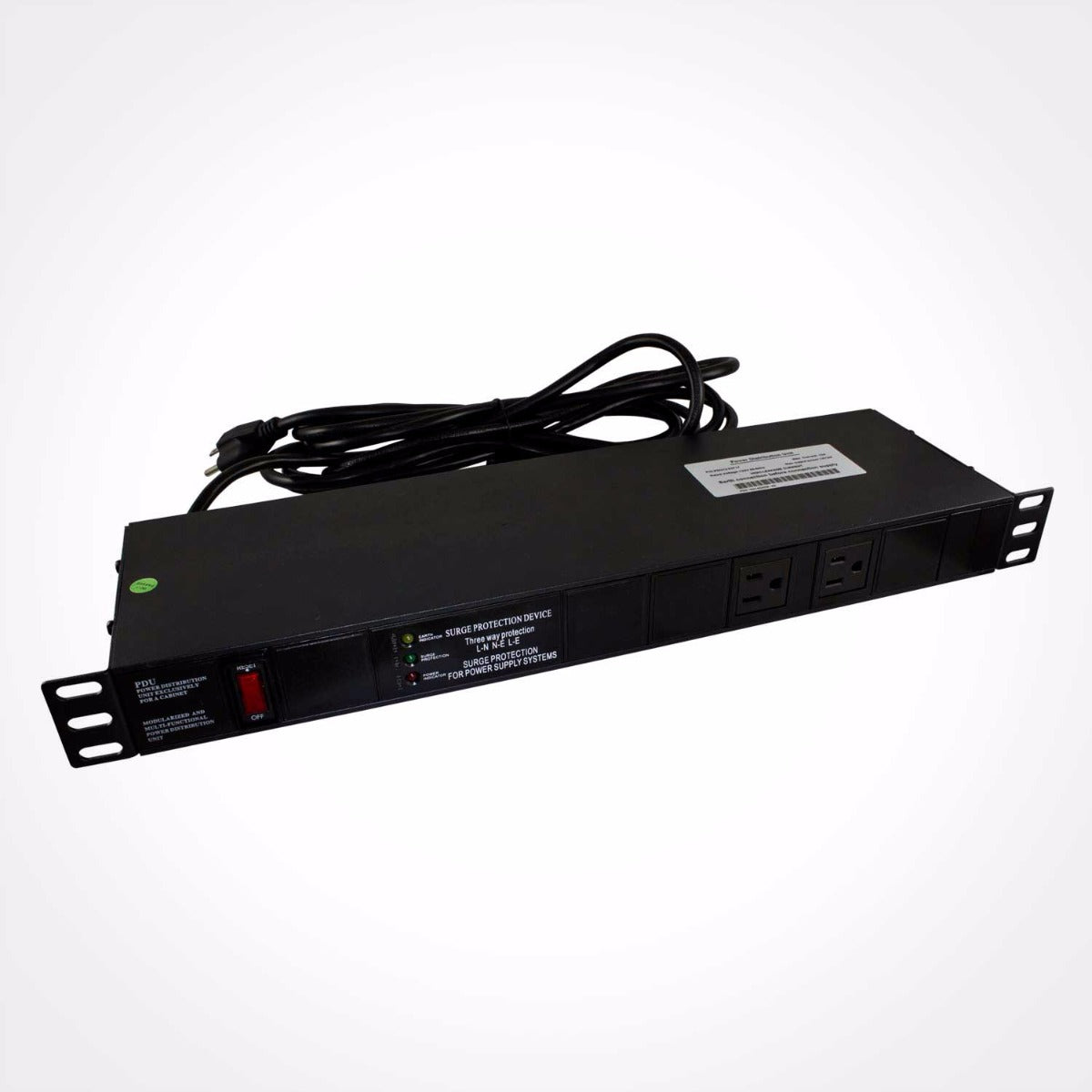 1U Rack Mount Power Distribution Unit PDU with 10+2 AC Outlets Online now
