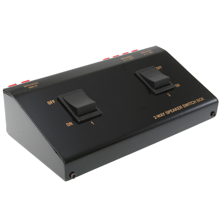 2-Way (1×2) Stereo Speaker Switch Box – Terminal Type on Sale