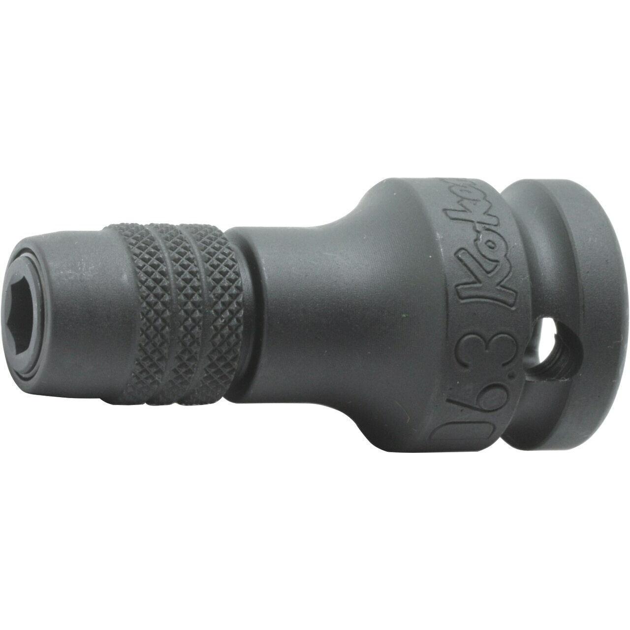 Ko-ken 14142-D6.3 1/2 Sq. Dr. Adaptor  1/4 For 1/4H Bit Length 55mm Locking Quick release Online Hot Sale