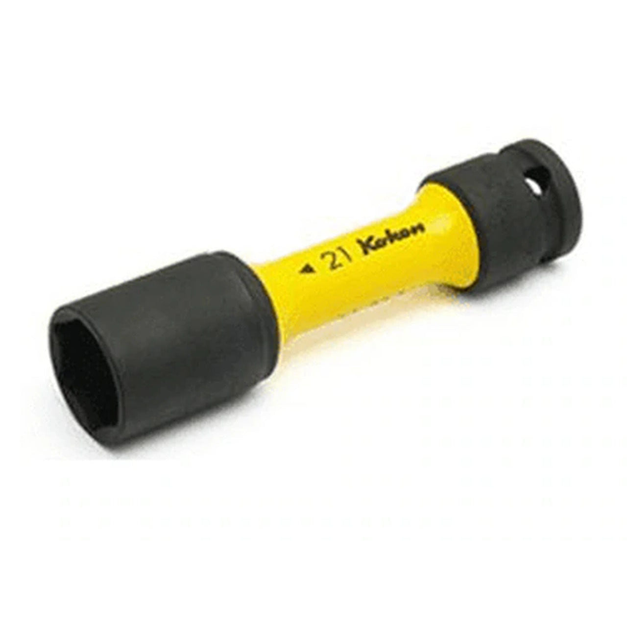 Ko-ken 14145PM.110-21 1/2 Sq. Dr. Wheel Nut Socket  21mm Extra Thin walled Length 110mm Color coded Protector Online