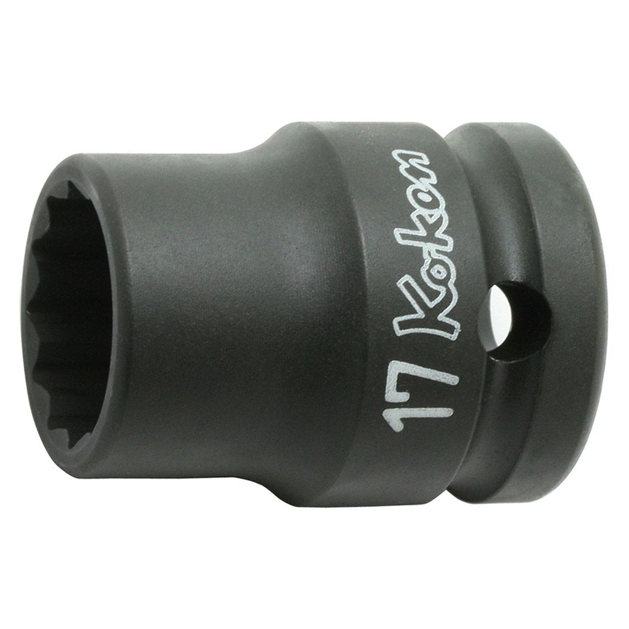 Ko-ken 14406M-19 1/2 Sq. Dr. Socket  19mm 12 point Length 38mm Thin walled Hot on Sale