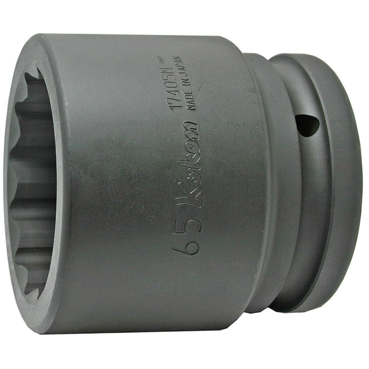Ko-ken 17405M-100 1.1/2 Sq. Dr. Socket  100mm 12 point Length 115mm Discount