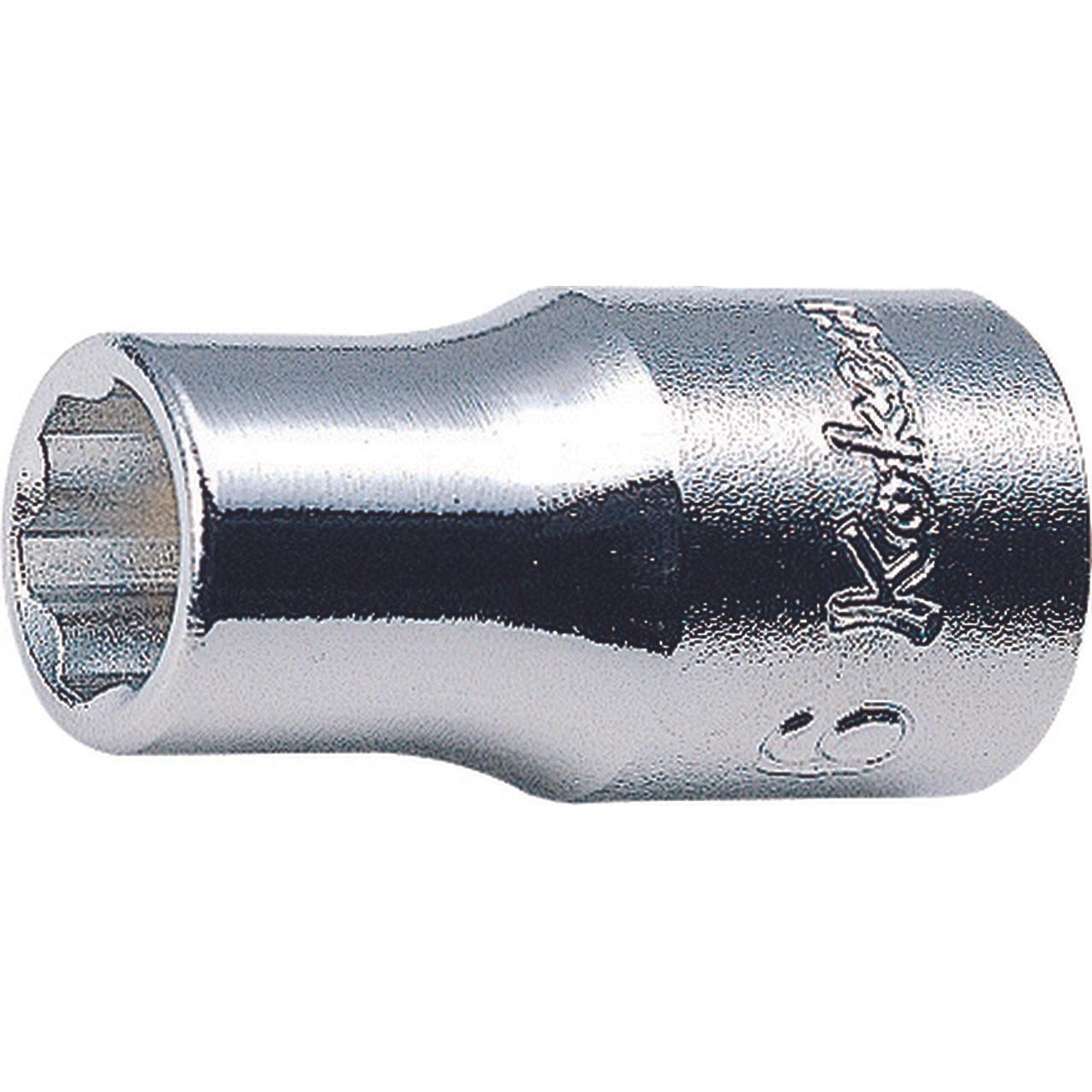 Ko-ken 2410M-12 1/4 Sq. Dr. Socket  12mm Surface Length 22mm Supply