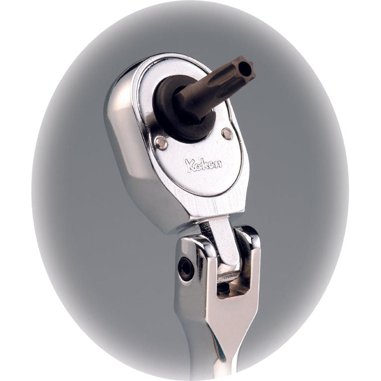 Ko-ken 2749P-1/4HF 1/4 Hex Dr. Bit Ratchet Handle  1/4 For 1/4H Bit Length 125mm Online now