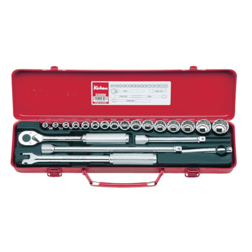 Ko-ken 3206M 3/8 Sq. Dr. Socket set   6, 12 point   21 pieces Online