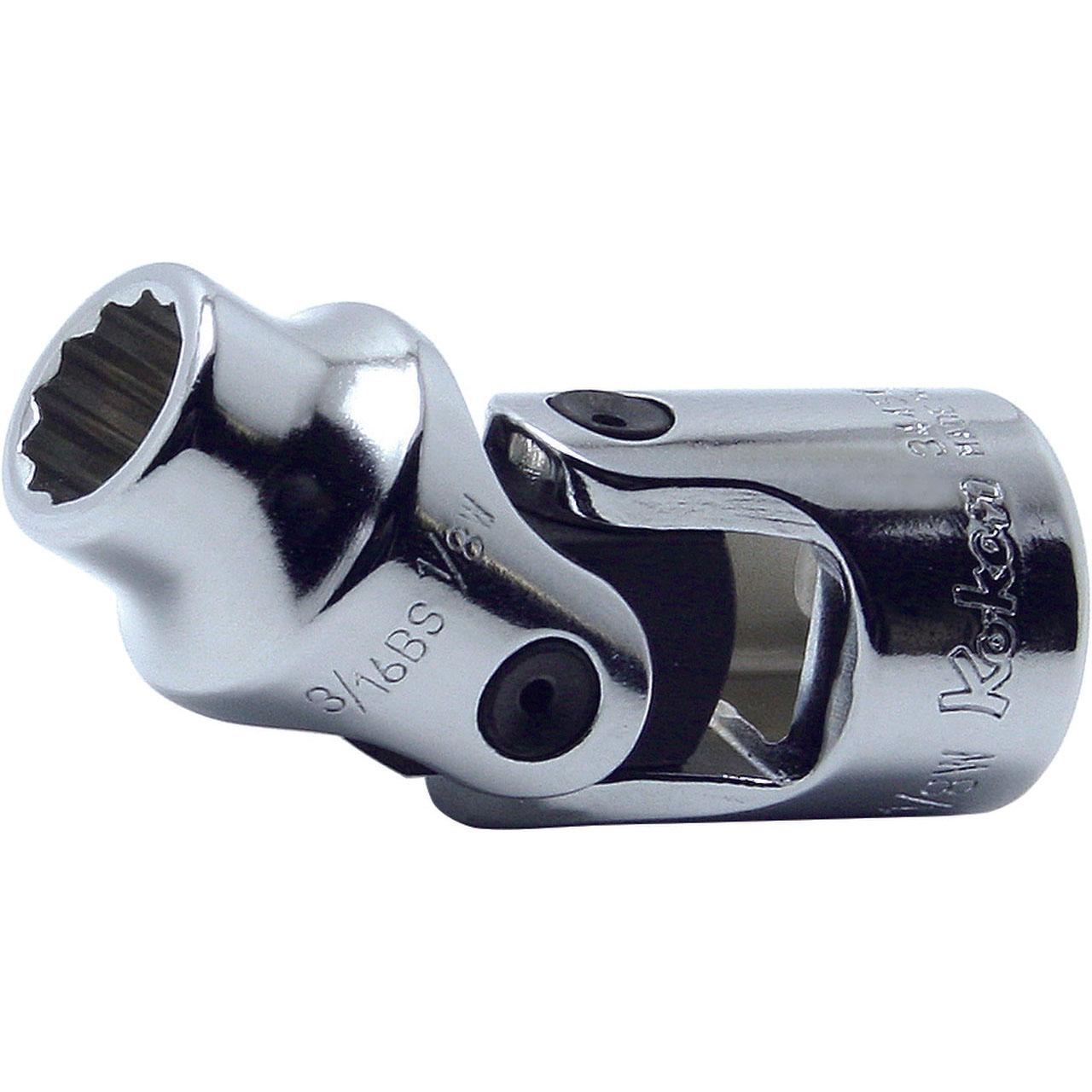 Ko-ken 3445W-3/16 3/8 Sq. Dr. Universal Socket Whitworth 3/16 12 point Length 49.5mm Online now