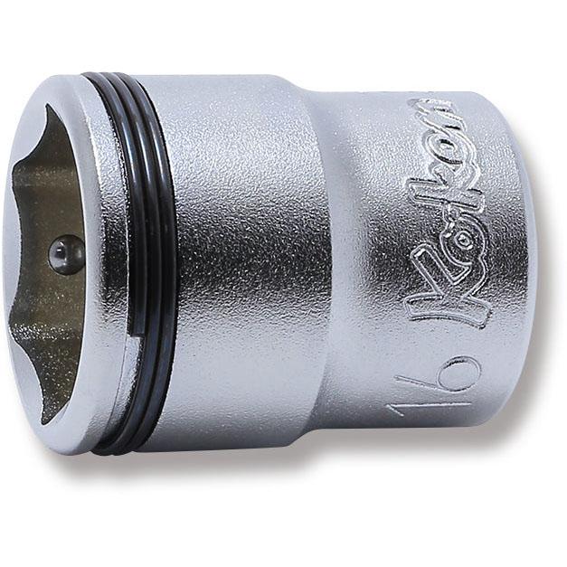 Ko-ken 3450M-16 3/8 Sq. Dr. Socket  16mm Nut Grip Length 27mm Hot on Sale
