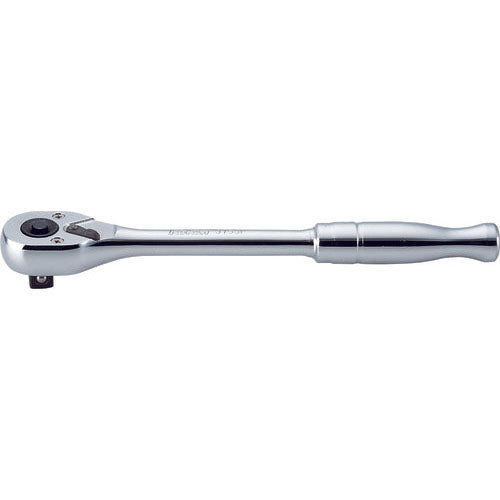 Ko-ken 3753PB 3/8 Sq. Dr. Ratchet Handle  24 teeth  Length 200mm Push Button Polished Handle Online