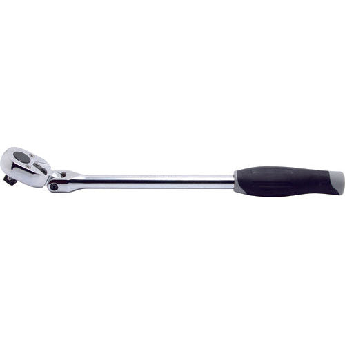 Ko-ken 3774JB 3/8 Sq. Dr. Ratchet Handle  24 teeth Flexible Head Length 285mm Push Button Plastic Handle Supply