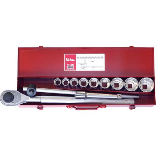 Ko-ken 6212M 3/4 Sq. Dr. Socket Set   12 point   12 pieces Fashion