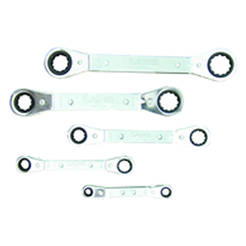 Lang KL405362 5 Pieces-12 Points – Offset Ratcheting Box Wrench Set Supply
