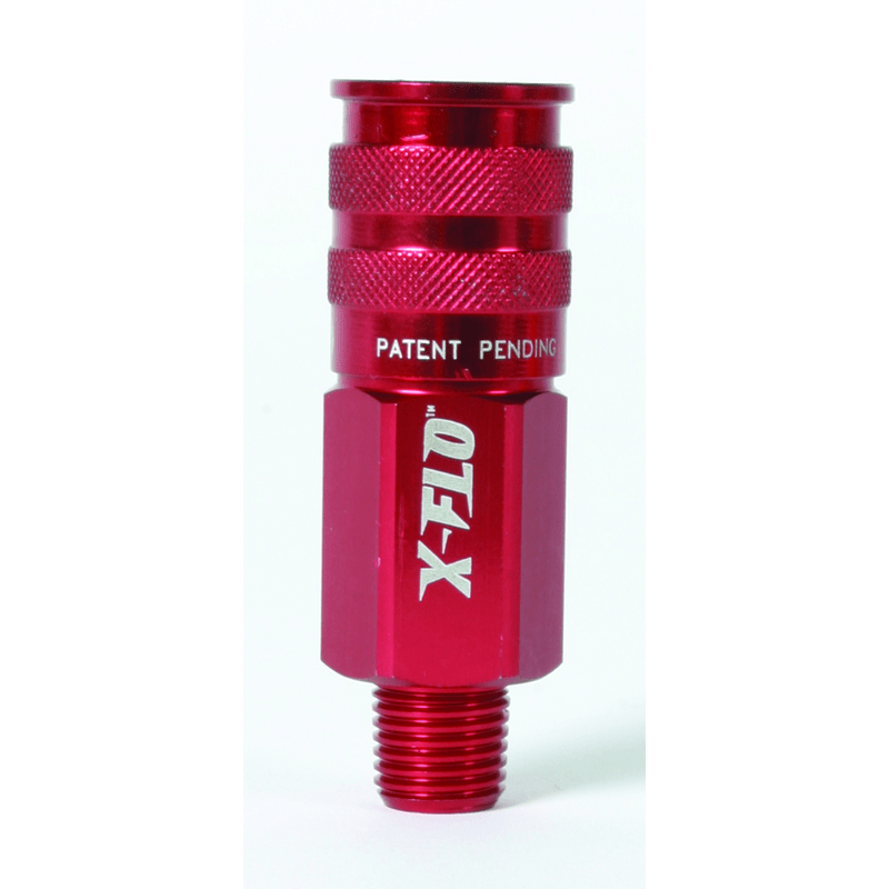 Legacy LX55A73620DX Model A73620DX – Industrial Type D–3/8 Male NPT – Red Anodized – ColorConnex X-Flo Coupler Online now
