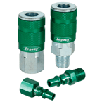 Legacy LX55A71420B Model A71420B–1/4" Body x 1/4" NPT Male (1 piece) – Green ARO Coupler Online Sale